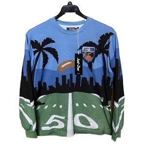 Just Don Mens Long Sleeve Football Shirt. Large